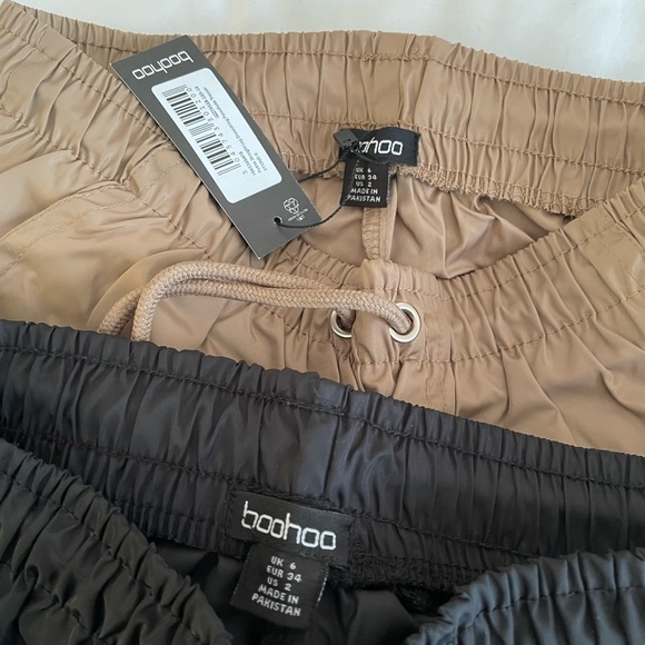 Boohoo Men's Black and Brown Cargo Pants - Picture 4 of 4